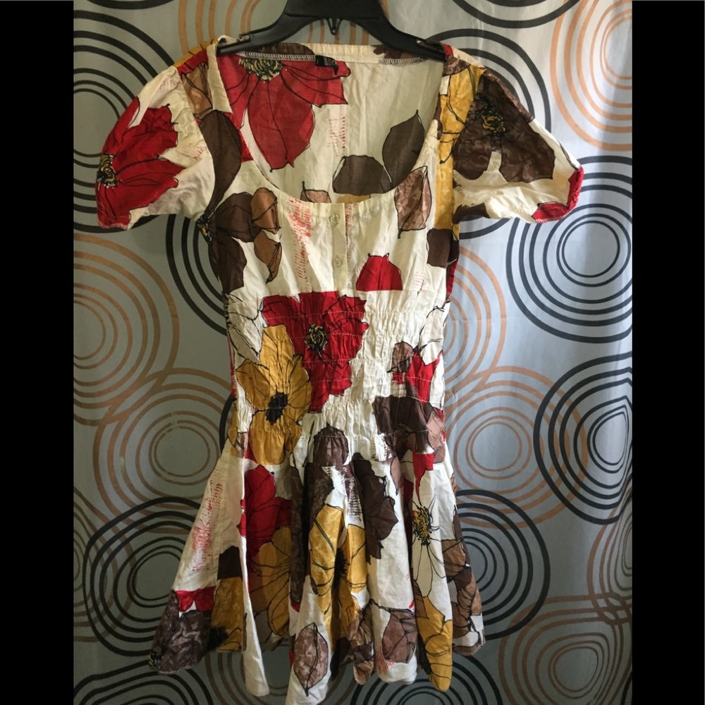 Wal G Floral Mini Dress Sz S